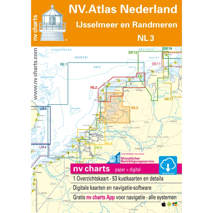 NV Atlas Chart: NL3 Ijsselmeer en Randmeren