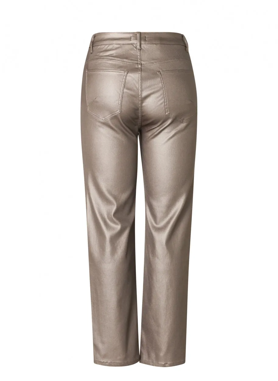 Oelkje Metallic Straight Leg Pant