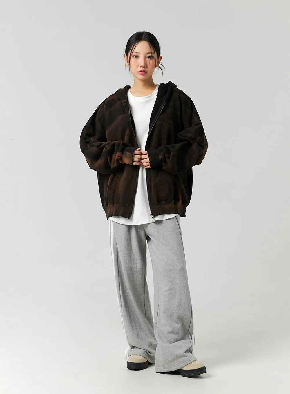 Oversized Zip-Up Hoodie CO323