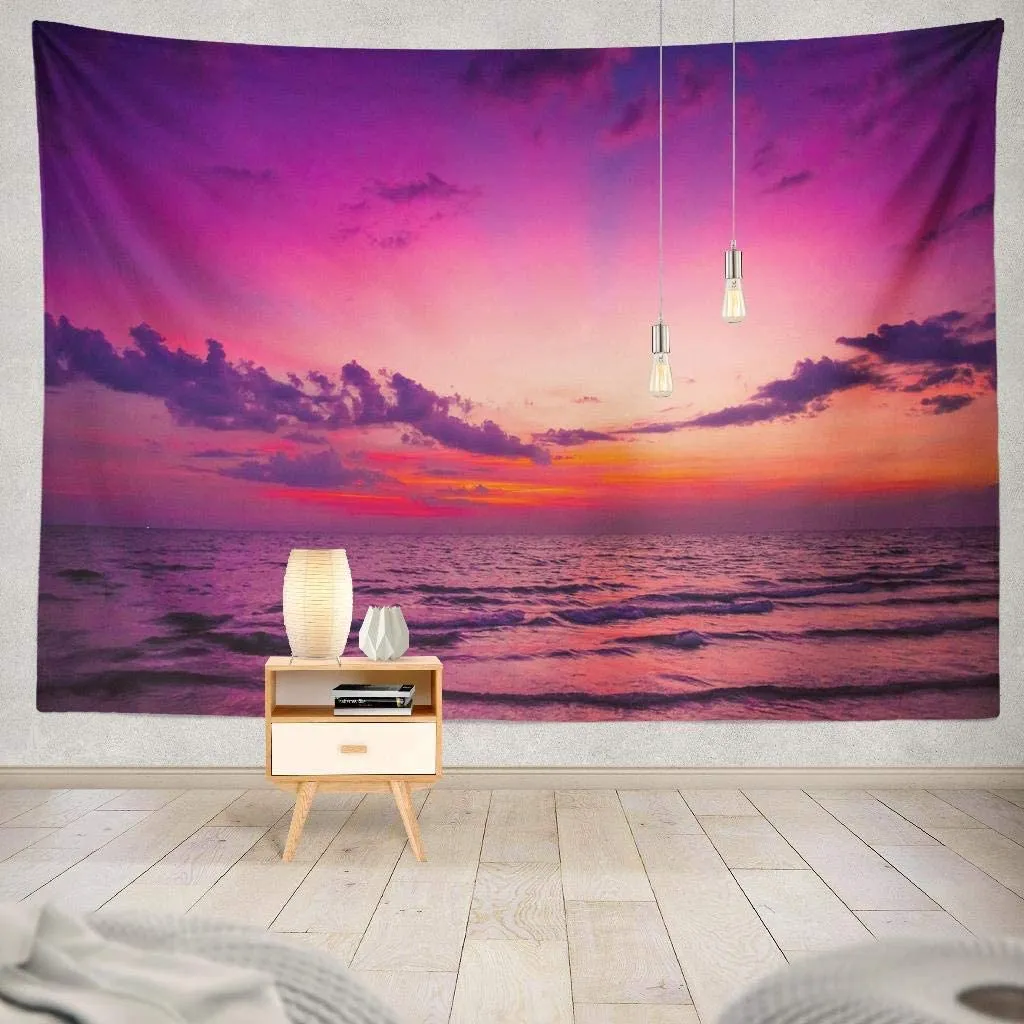 Pink Seaside Tapestry