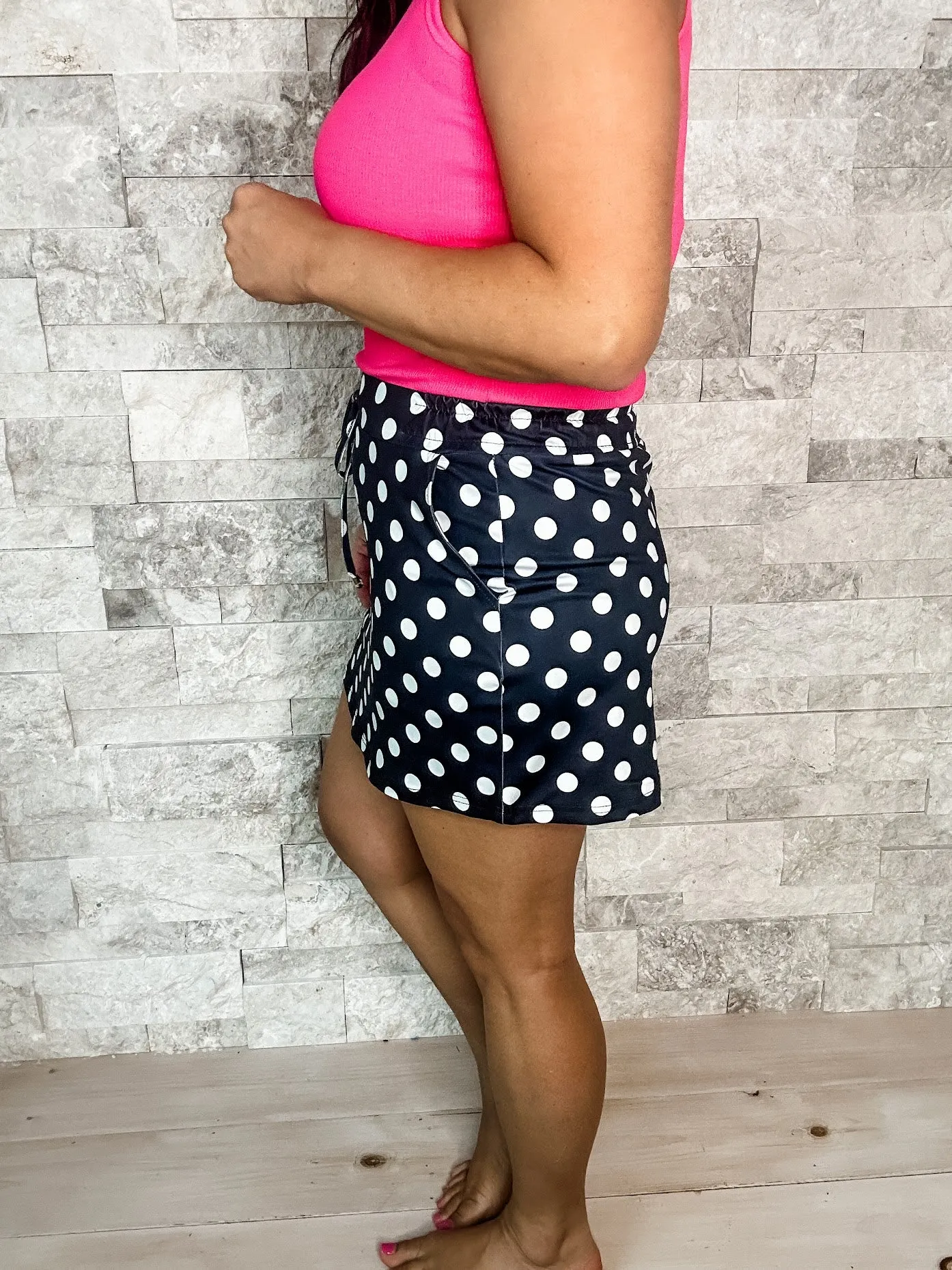 Play It Up Polka Dot Skort (S-2XL)