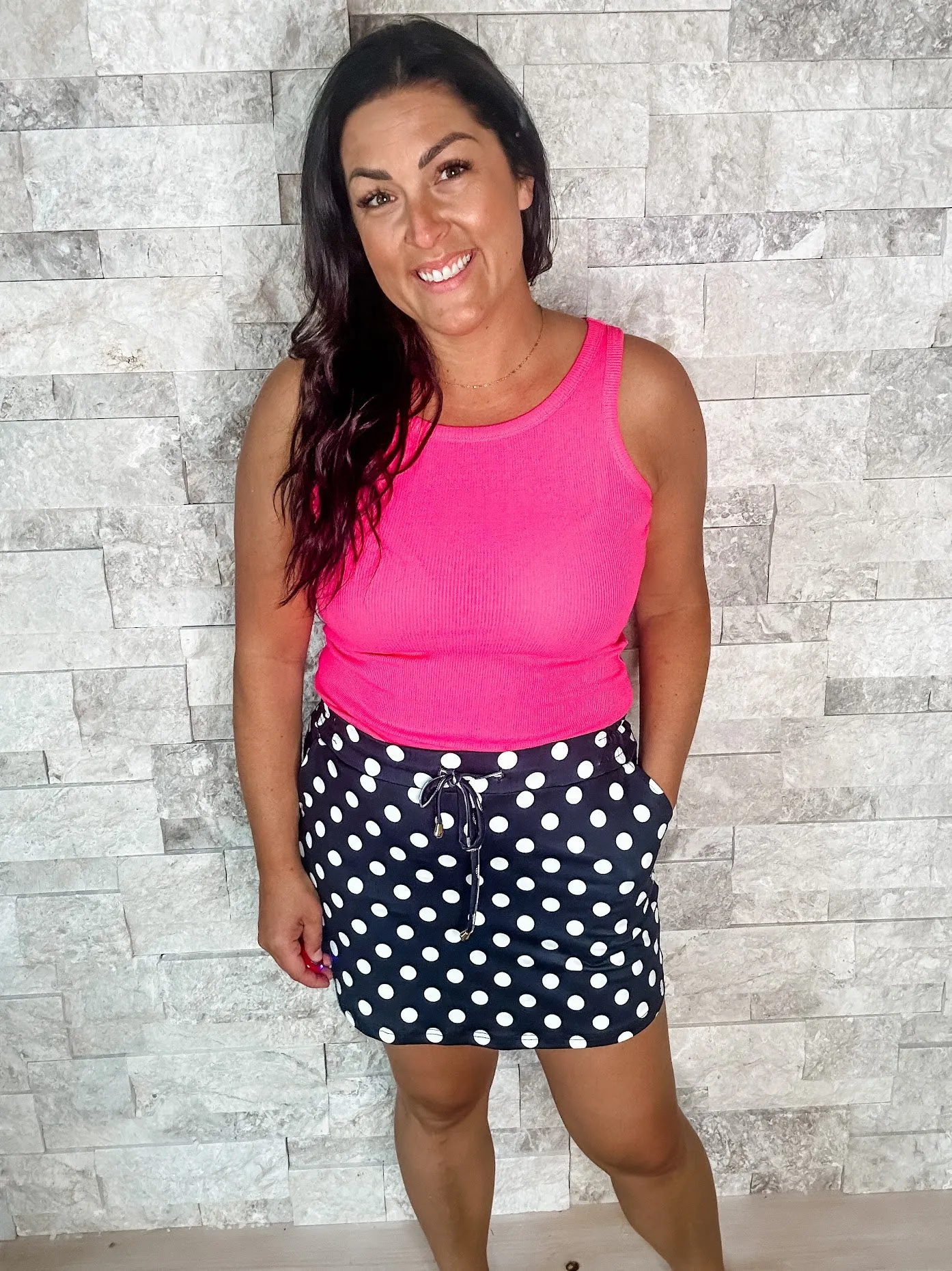 Play It Up Polka Dot Skort (S-2XL)