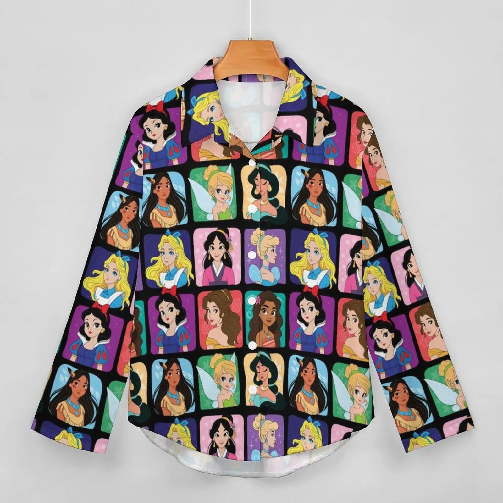 Princess Portraits Long Sleeve Button Up Blouse