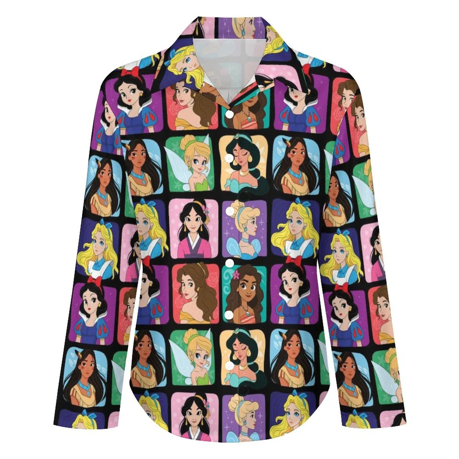 Princess Portraits Long Sleeve Button Up Blouse