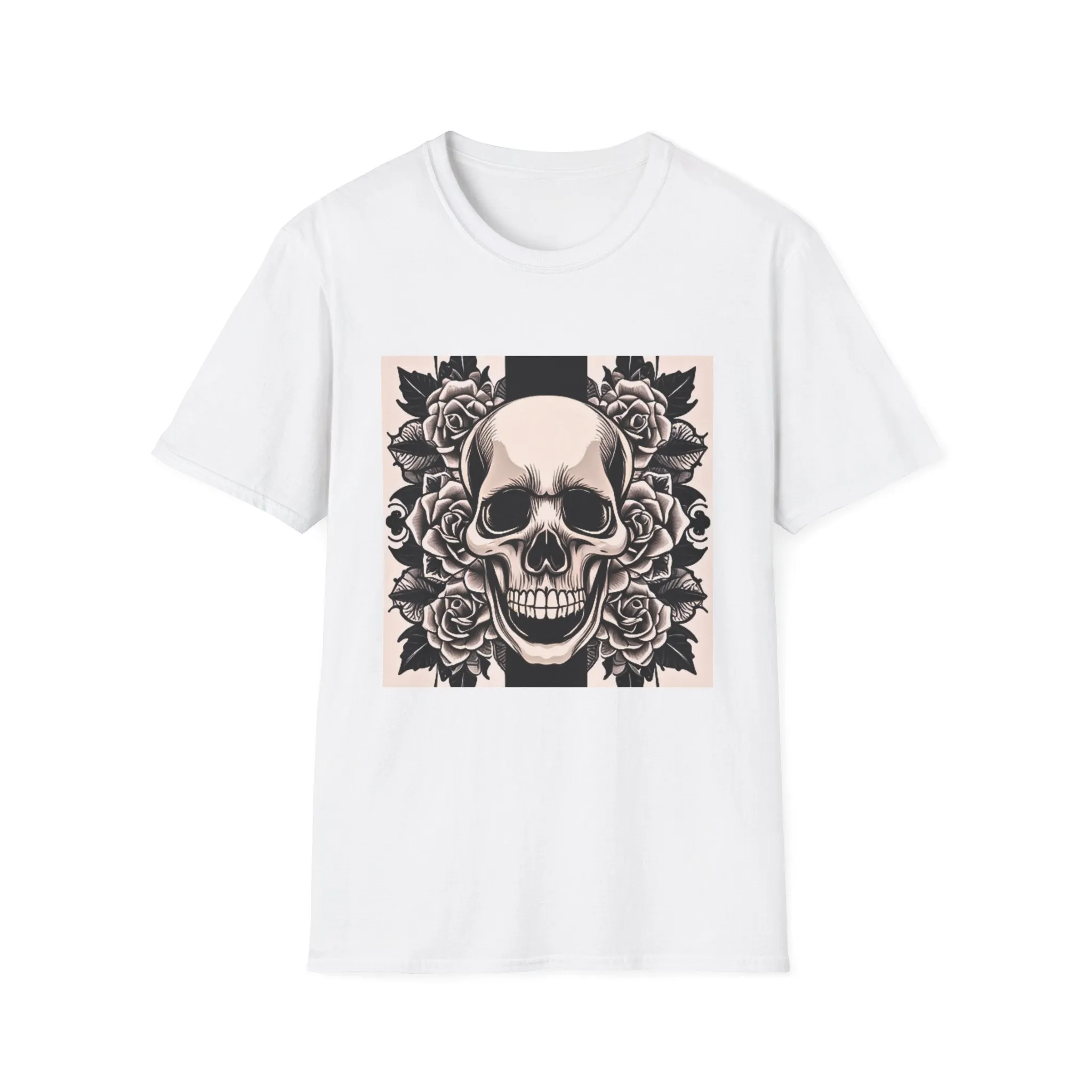 Rose skull tattoo Unisex T-Shirt