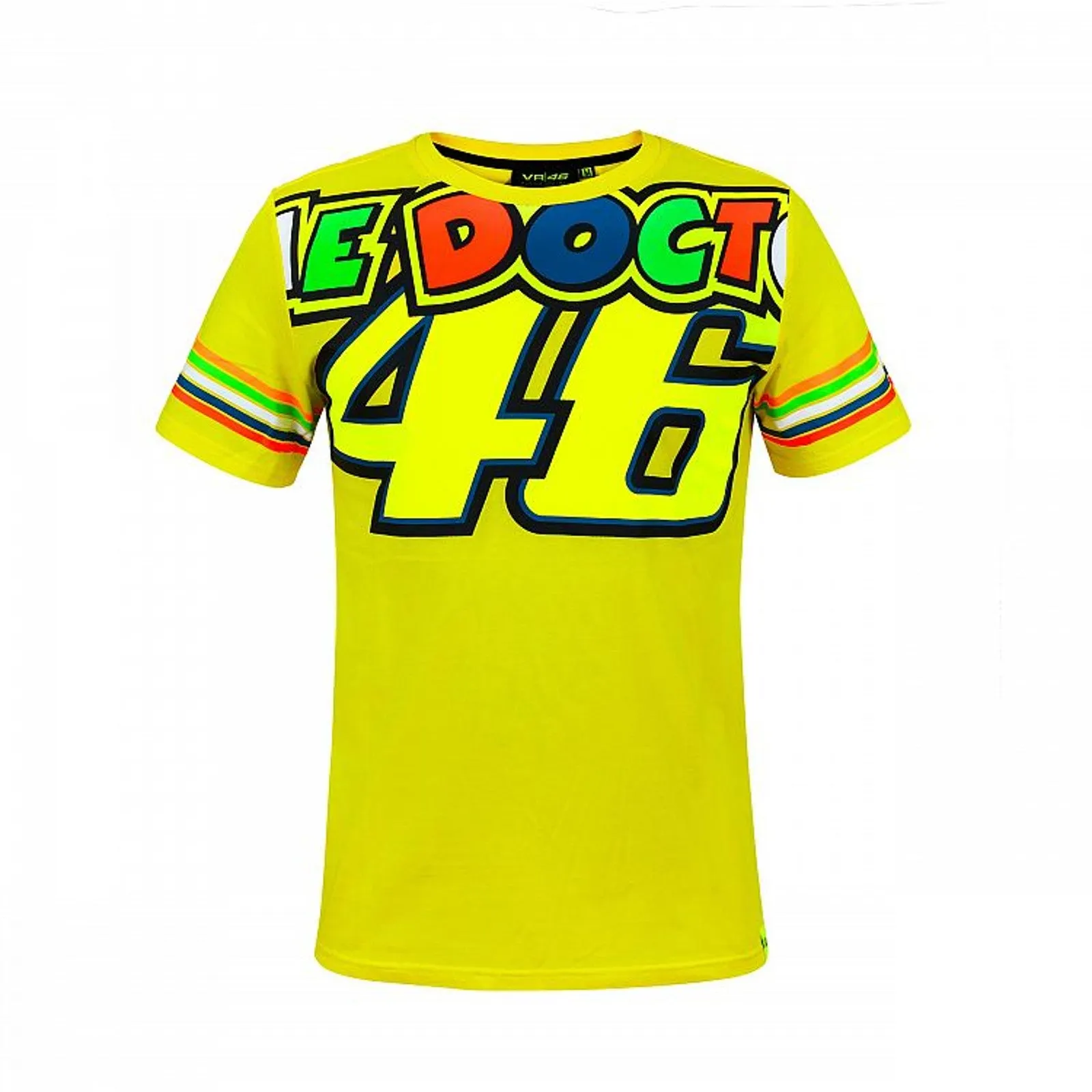 Rossi 46 The Doctor Stripes Mens T-Shirt - Yellow