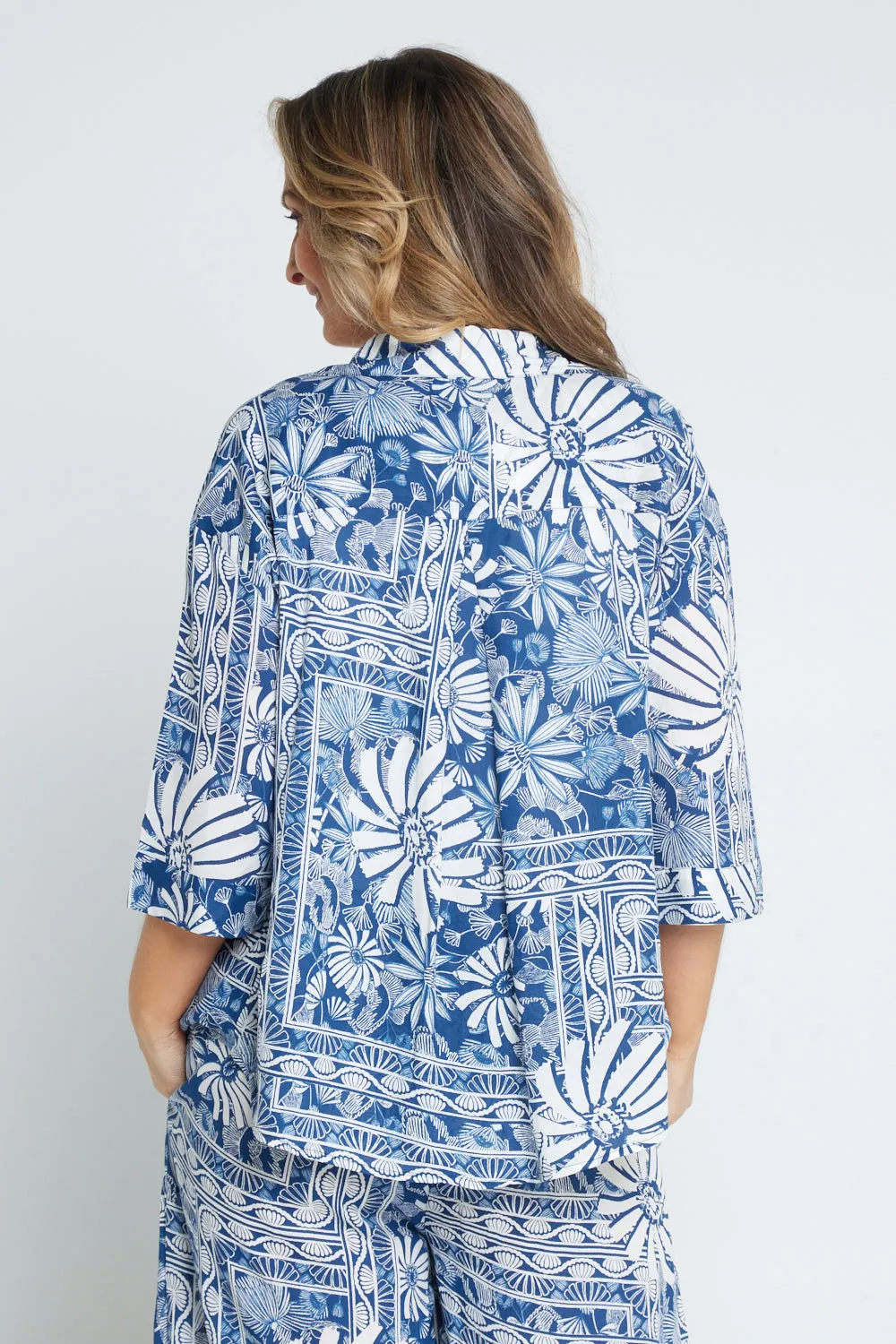 Saskia Shirt - Seaside Floral