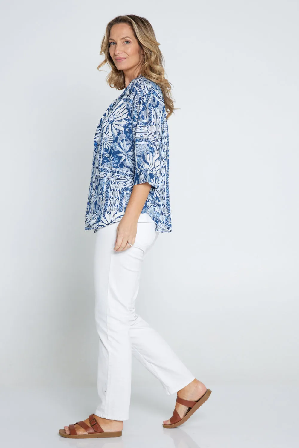 Saskia Shirt - Seaside Floral