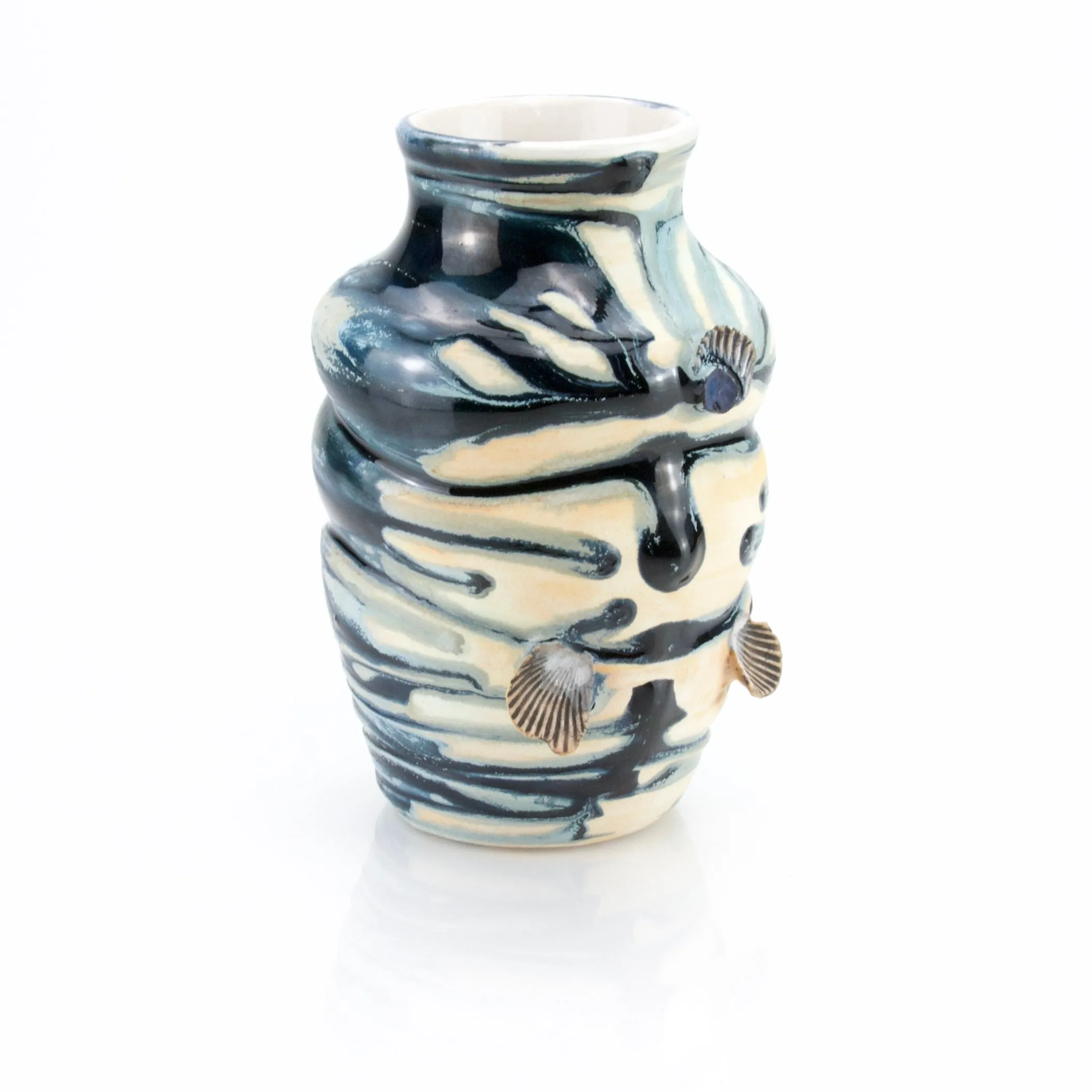 Sea Shell Vase - Blue Ocean