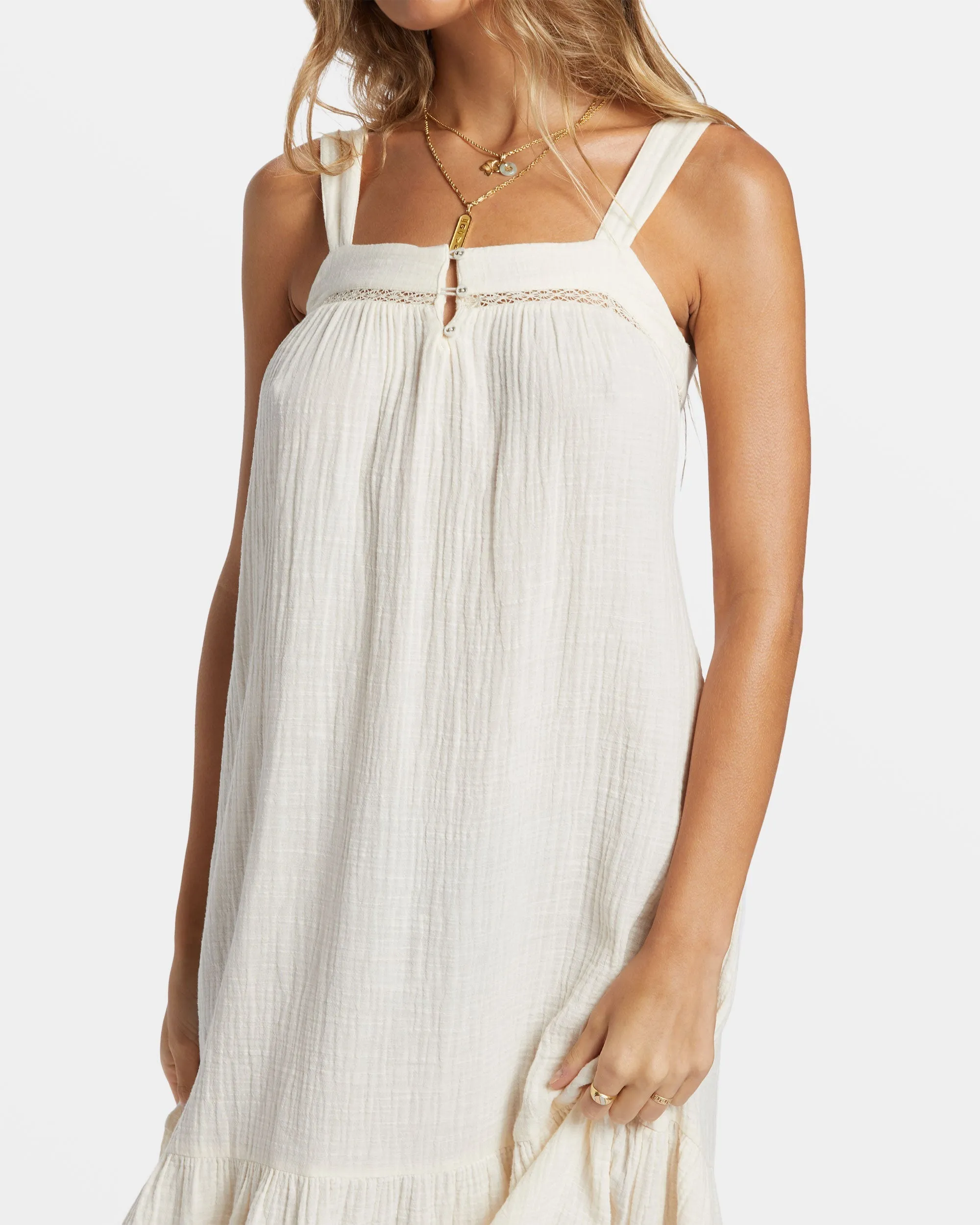 Summers End Maxi Dress - White Cap