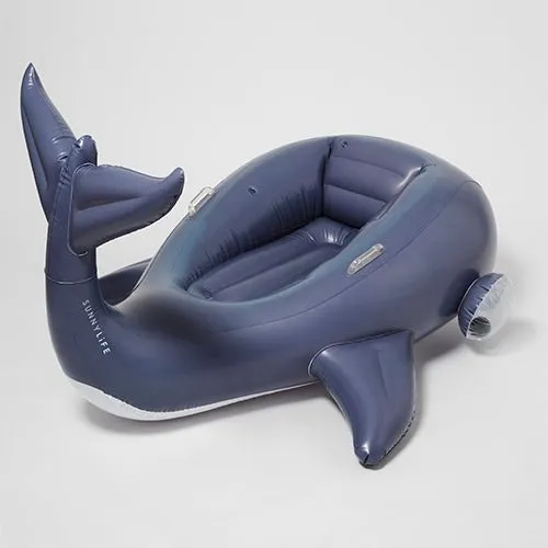 SUNNYLiFE Luxe Ride-On Float Moby Dick Navy