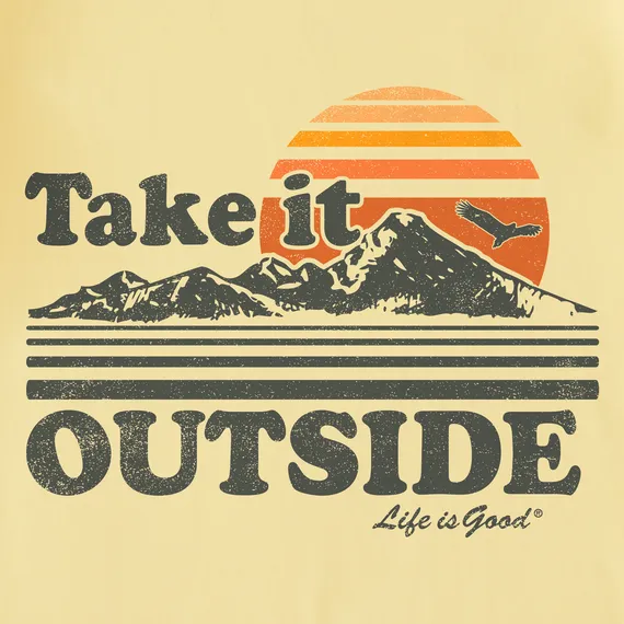 Take It Outside Retro Men's Crusher T-Shirt by Life is Good®