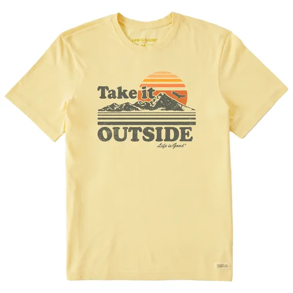 Take It Outside Retro Men's Crusher T-Shirt by Life is Good®