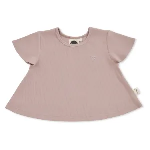 Taupe Rib Swing T-shirt