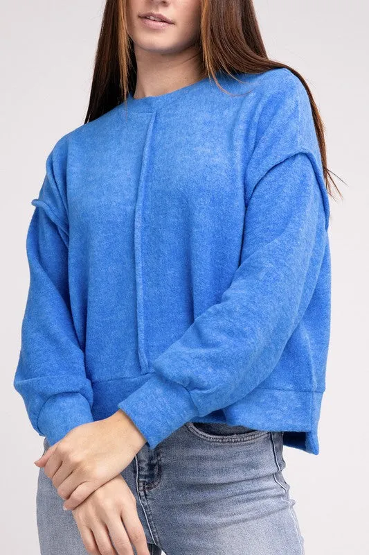 TEEK - Brushed Hi-Low Hem Sweater