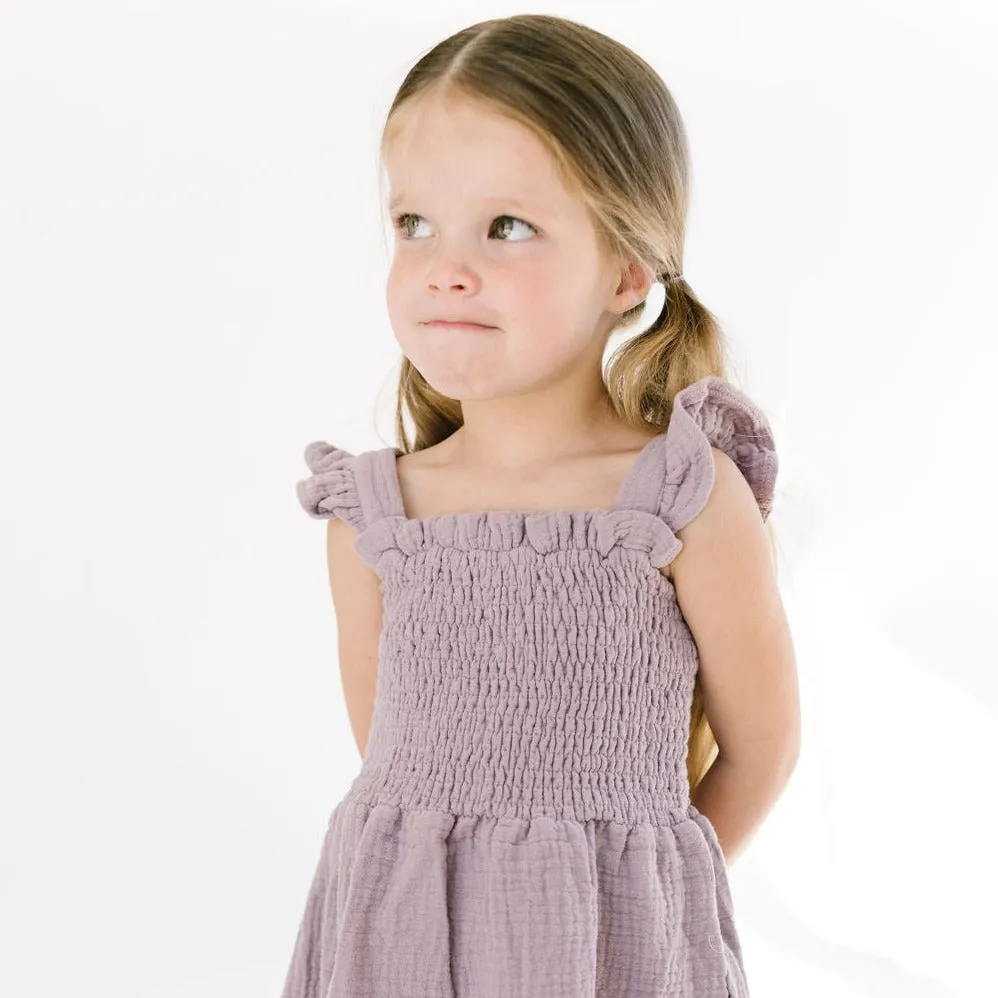 The Smocked Dress in Lavender Mist