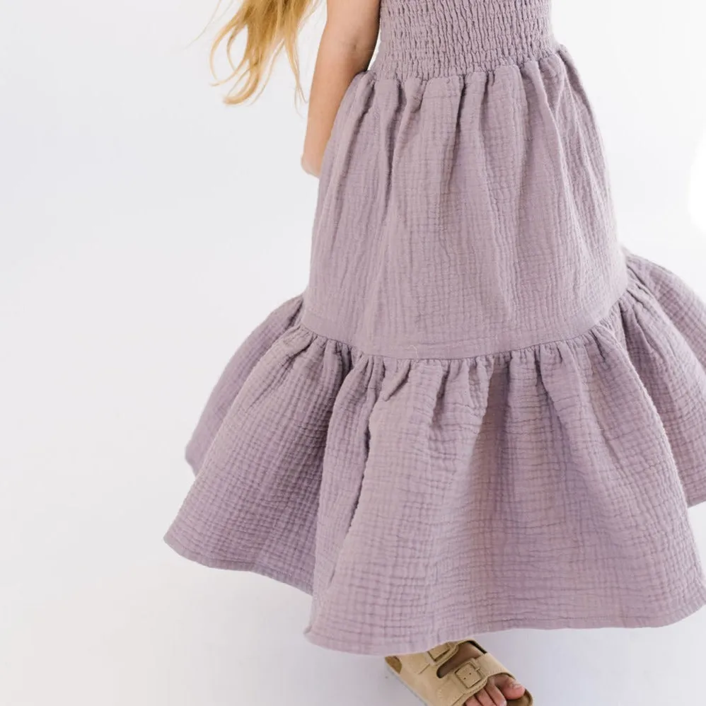 The Smocked Dress in Lavender Mist