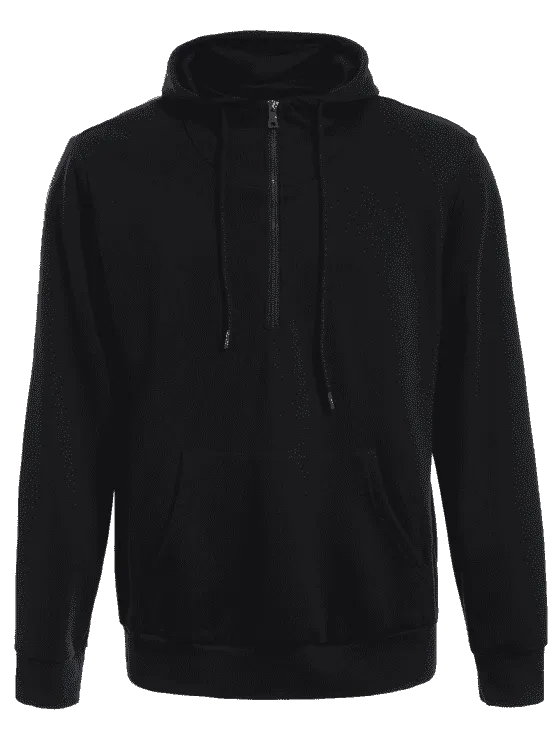 Trendy Mens Front Pocket Oversized Pullover Hoodie