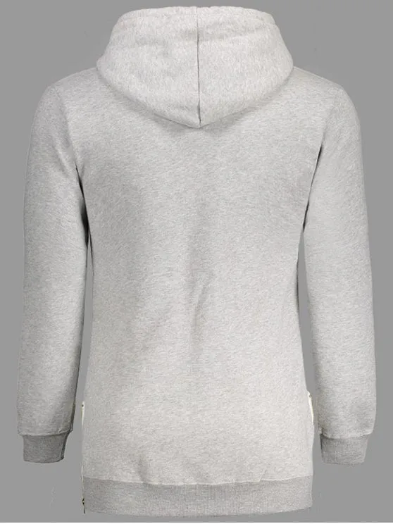 Trendy Sides Zipper Hoodie