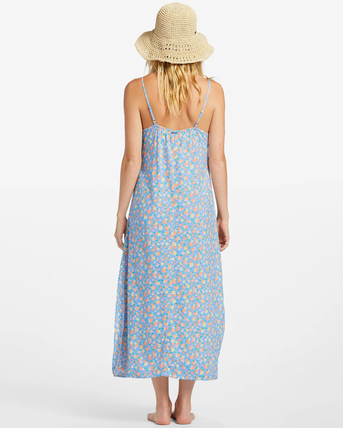 Weekend Waves Midi Dress - Summer Sky