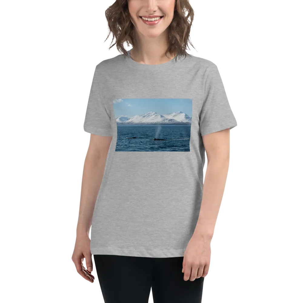 Whales in the Arctic Women's Relaxed T-Shirt