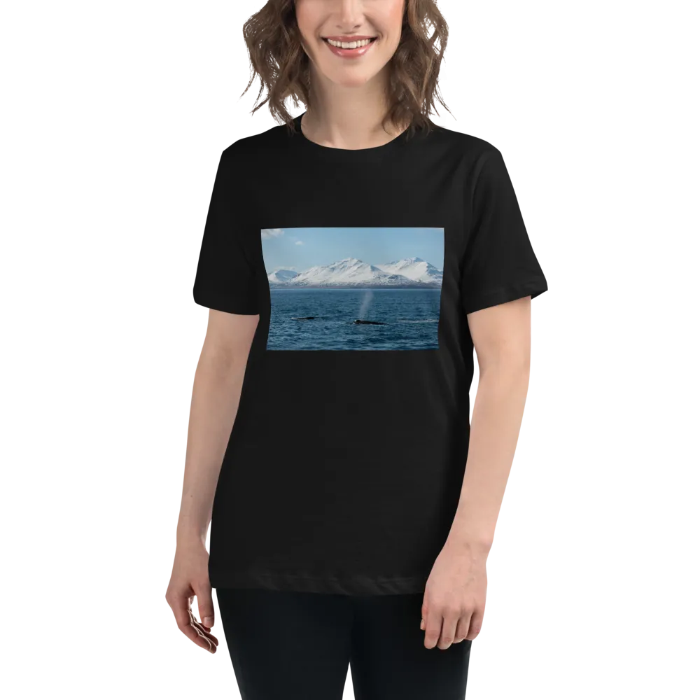 Whales in the Arctic Women's Relaxed T-Shirt