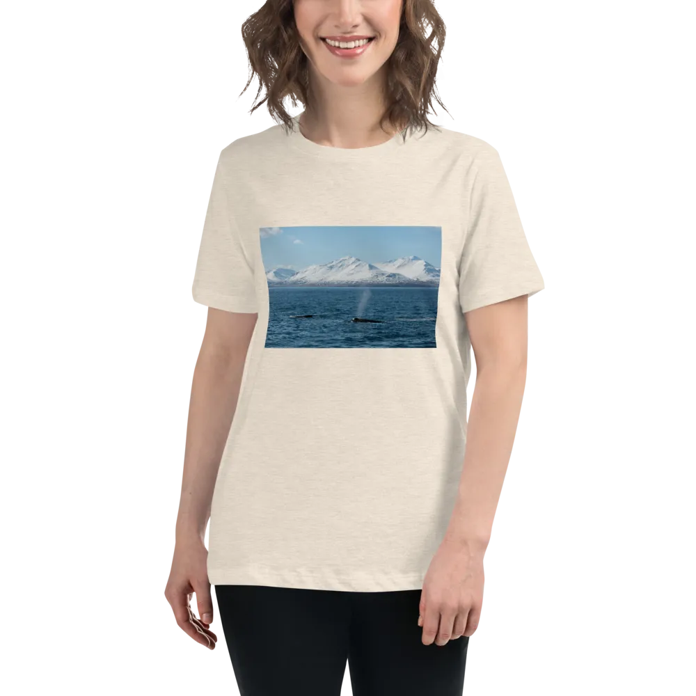 Whales in the Arctic Women's Relaxed T-Shirt