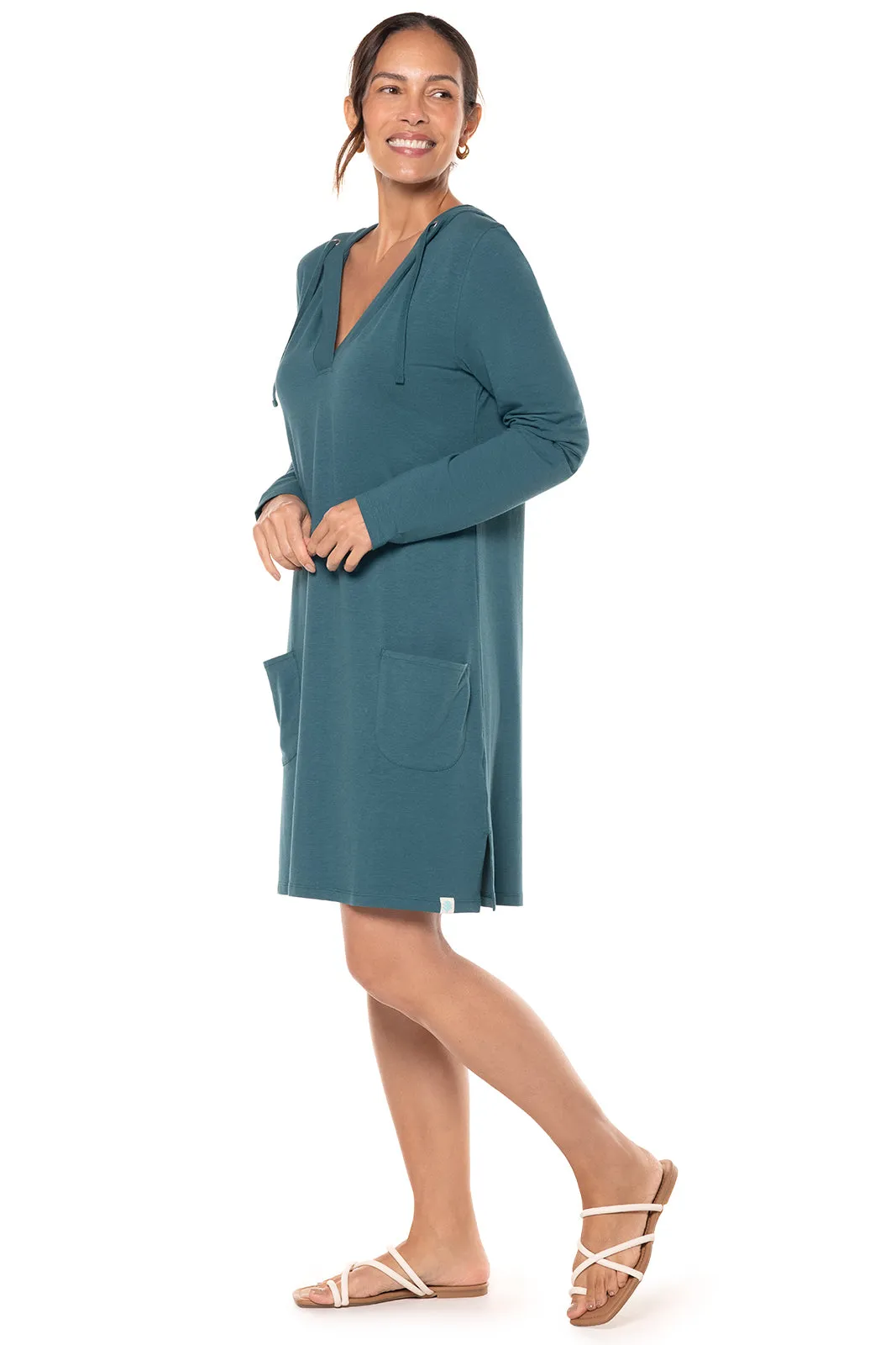 Women's Catalina Beach Cover-Up Dress  |  Midnight Green