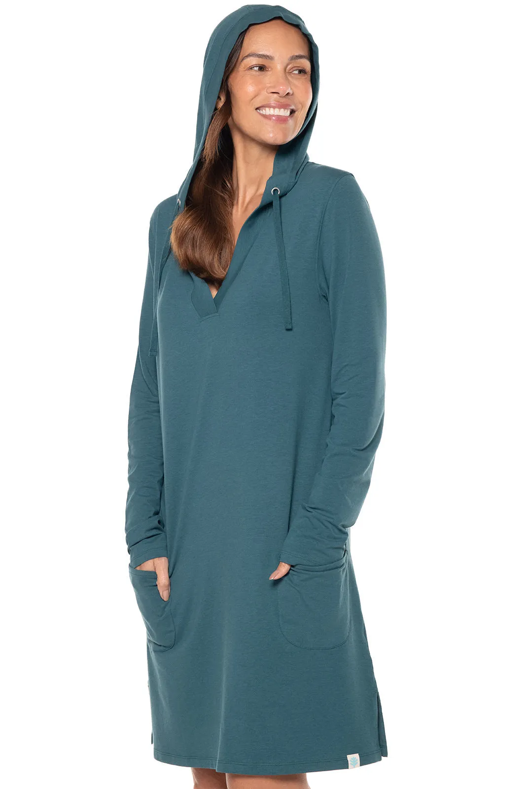 Women's Catalina Beach Cover-Up Dress  |  Midnight Green