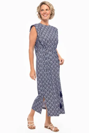 Women's Coral Way Dress  |  Navy Gulf Stream Stripe